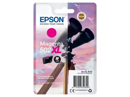 Epson 502XL C13T02W34010 Druckerpatrone Magenta 6.4 ml ca. 470 Seiten, 