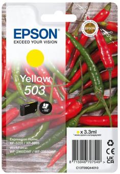 Original Epson 503 Tintenpatrone Yellow ca. 165 Seiten 3,3 ml C13T09Q44010 