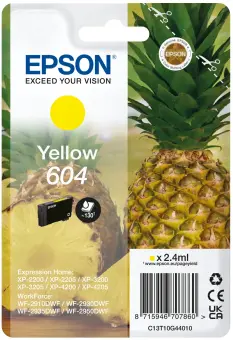 Epson 604 C13T10G44010 Druckerpatrone Gelb ca.130 Seiten, 2,4 ml 