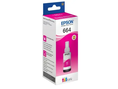 Epson 664 C13T664340 Tintenflasche Magenta 70 ml ca. 7.500 Seiten, 