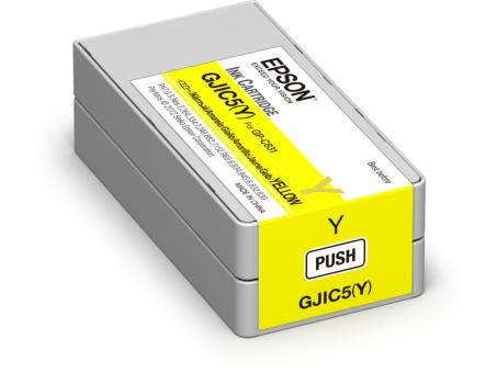 Original Epson GJIC5(Y) Tintenpatrone Yellow 32.5 ml C13S020566 