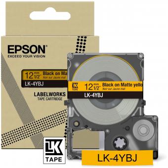 Original Epson LK-4YBJ Schriftband Schwarz auf Yellow C53S672074 