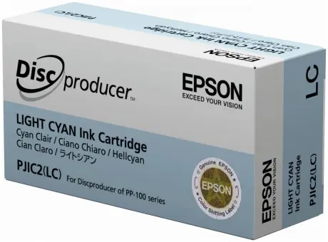 Original Epson PJIC7(LC) Tintenpatrone Cyan hell 31,3 ml C13S020689 