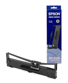 Original Epson S015329 Schwarz Farbband Gewebefarbband, 7.5 Millionen Zeichen C13S015329 