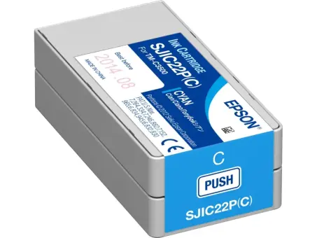 Epson SJIC22P-C Cyan Druckerpatrone C33S020602 32,5 ml 