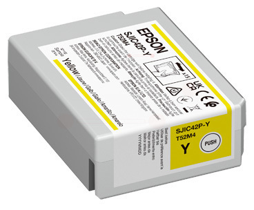 Original Epson SJIC42P-Y Tintenpatrone Yellow 50 ml C13T52M440 