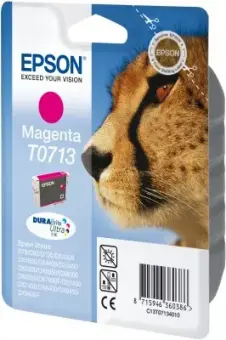 Epson T0713 C13T07134012 Druckerpatrone Magenta 5.5 ml ca. 250 Seiten, 
