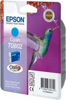 Original Epson T0802 Tintenpatrone Cyan 7.4 ml ca. 935 Seiten C13T08024011 