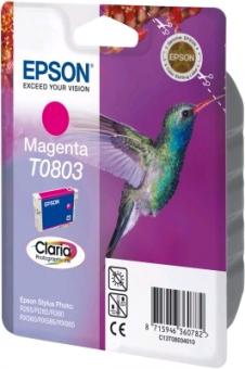 Original Epson T0803 Tintenpatrone Magenta 7.4 ml ca. 460 Seiten C13T08034011 