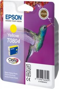 Original Epson T0804 Tintenpatrone Yellow 7.4 ml ca. 520 Seiten C13T08044011 
