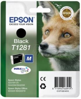 Original Epson T1281 M SchwarzTintenpatrone 5.9 ml ca. 170 Seitente C13T12814012 
