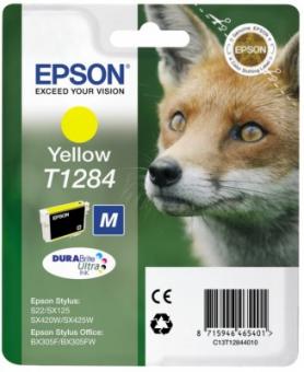 Original Epson T1284 Tintenpatrone Yellow 3.5 ml ca. 225 Seiten C13T12844012 