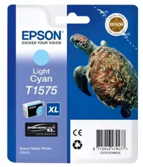 Original Epson T1575 Light Tintenpatrone Cyan 25.9 ml C13T15754010 