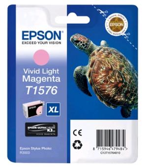 Original Epson T1576 vivid Light Tintenpatrone Magenta 25.9 ml C13T15764010 