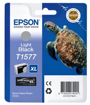 Original Epson T1577 XL light Tintenpatrone Schwarz 25.9 ml C13T15774010 