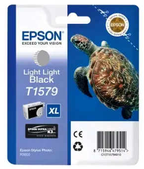 Original Epson T1579 Light Light Tintenpatrone Schwarz 25.9 ml C13T15794010 