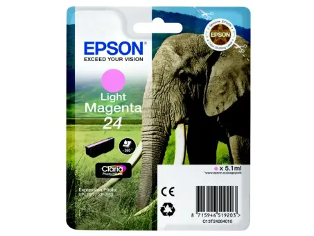 Epson T2426 C13T24264012 Druckerpatrone Pink hell 5.1 ml ca. 360 Seiten, 