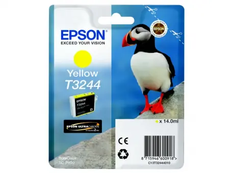 Original Epson T3244 Tintenpatrone Yellow ca. 980 Seiten 14 ml C13T32444010 