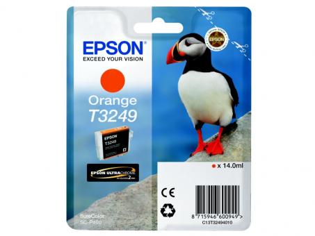 Original Epson T3249 Orange Tintenpatrone 14 ml ca. 980 Seiten C13T32494010 