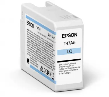 Original Epson T47A5 Light Tintenpatrone Cyan 50 ml C13T47A500 