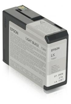 Original Epson T5807 light Tintenpatrone Schwarz 80 ml C13T580700 