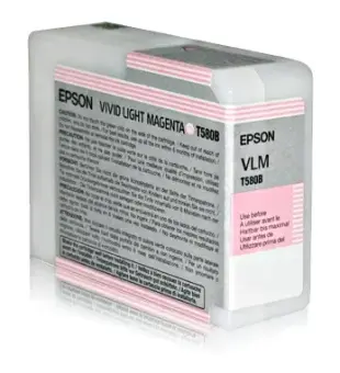 Epson T580B C13T580B00 Druckerpatrone Pink Hell Magenta 80 ml 