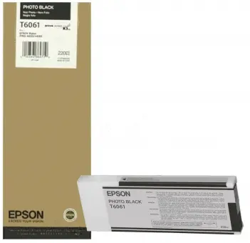 Original Epson T6061 Photo-Tintenpatrone Schwarz 220 ml C13T606100 