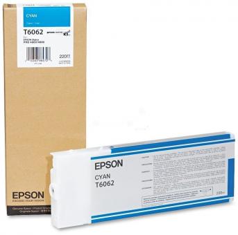 Original Epson T6062 Tintenpatrone Cyan 220 ml C13T606200 