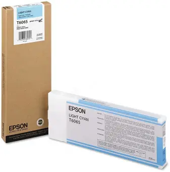 Original Epson T6065 Light Cyan hell Tintenpatrone 220 ml C13T606500 