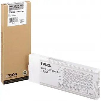 Original Epson T6069 Light Tintenpatrone Schwarz 220 ml C13T606900 
