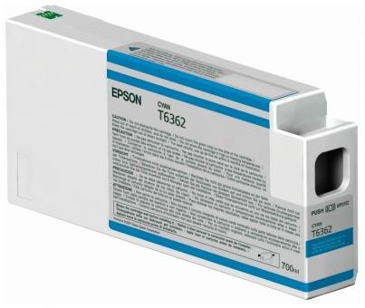 Original Epson T6362 Tintenpatrone Cyan 700 ml UltraChrome HDR Cartridge C13T636200 