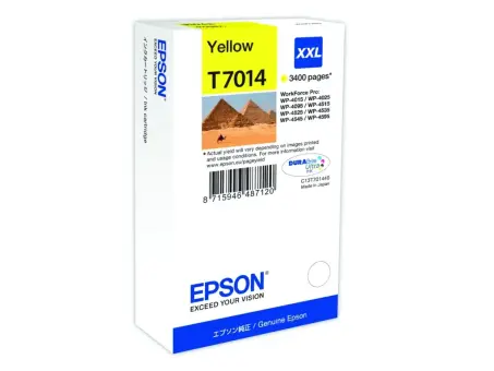 Epson T7014 XXL C13T70144010 Druckerpatrone Gelb ca. 3.400 Seiten, 