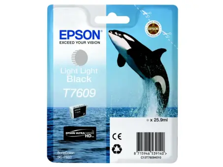 Epson T7609 C13T76094010 Druckerpatrone lightLight Black 25.9 ml ca. 12.000 Seiten, UltraChrome HD 