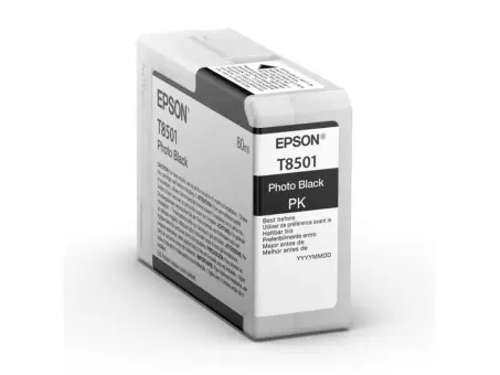 Original Epson T8501 Schwarz Photo Tintenpatrone 80 ml C13T850100 