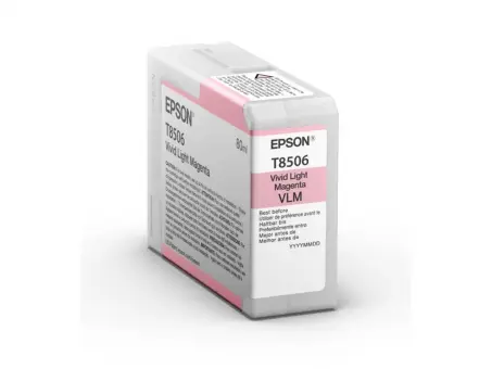 Original Epson T8506 Tintenpatrone Magenta hell C13T85060N 80 ml 