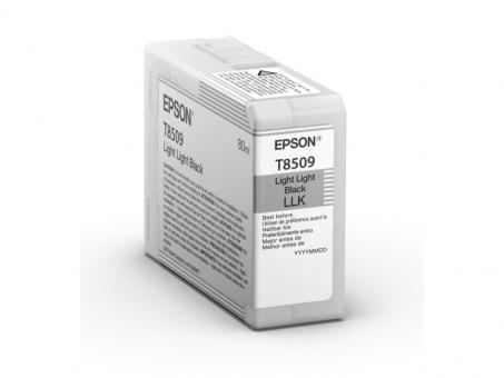 Original Epson T8509 Light Light Tintenpatrone Schwarz 80 ml C13T850900 