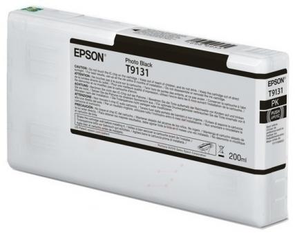 Original Epson T9131 Photo-Tintenpatrone Schwarz 200 ml C13T913100 