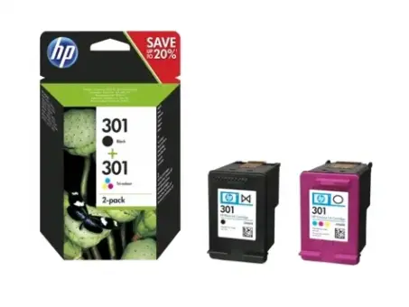 Original HP301 Schwarz/Color 2 Tintenpatronen Multipack CH561EE(HP301) + CH562EE(HP301) N9J72AE 