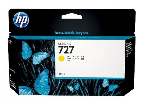 Original HP727 Tintenpatrone Yellow 130ml B3P21A 