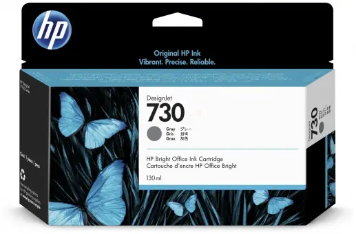 Original HP730 Tintenpatrone Grau  130ml P2V66A 