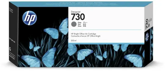 HP730 P2V72A Druckerpatrone Grau  300ml 