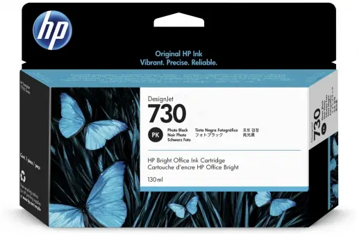 Original HP730 Schwarz(Foto) Tintenpatrone 130ml P2V67A 