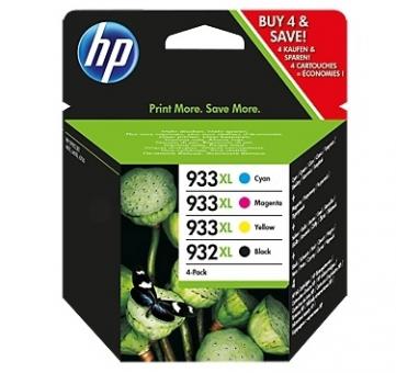 Original HP 932XL+933XL Schwarz/Cyan/Magenta/Yellow 4  Tintenpatrone Multipack CN053AE(932XL) + CN054AE(933XL) + CN055AE(933XL) + CN056AE(933XL) C2P42AE 