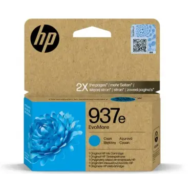 Original HP937e Tintenpatrone Cyan ca. 1.650 Seiten 4S6W6NE EvoMore 