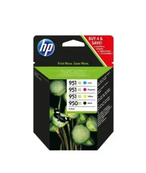 HP950XL + HP951XL MCVP 01 C2P43AE 4 Druckerpatronen Multipack Schwarz / Cyan / Magenta / Gelb ca. 6.800 Seiten 
