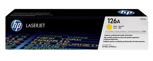 Original HP126A Toner Yellow ca. 1.000 Seiten CE312A 