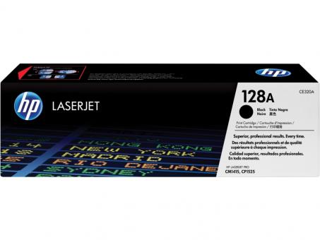 Original HP128A Toner Schwarz ca. 2.000 Seiten CE320A 