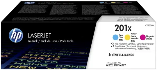 HP201X CF253XM 3 Toner Multipack Cyan Magenta Gelb CF401XHP201X + CF402XHP201X + CF403XHP201X 