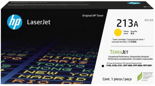 Original HP213A Yellow W2132A 213A ca. 3.000 Seiten LaserJet-Tonerkartusche 