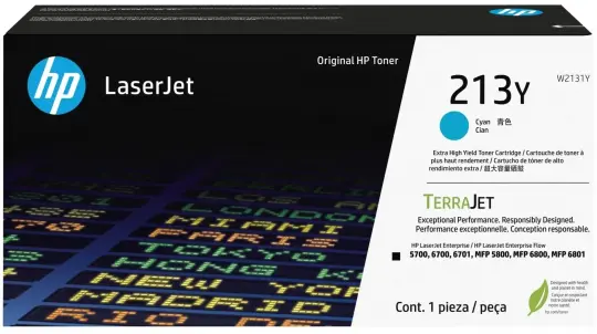 Original HP 213Y Toner Cyan W2131Y ca. 12.000 Seiten Original LaserJet Tonerkartusche mit sehr hoher Reichweite 